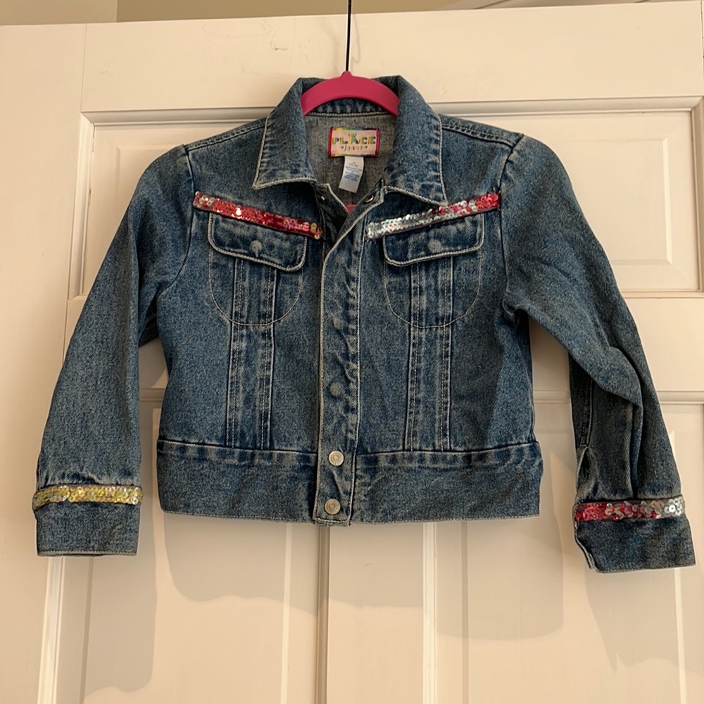 Children’s Place Denim Jacket with Sequins